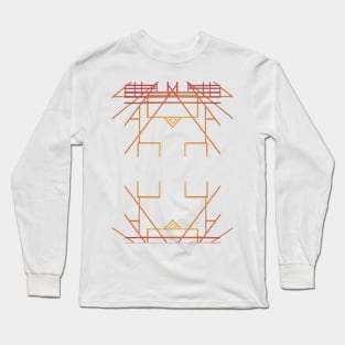 Golden Art Deco Long Sleeve T-Shirt